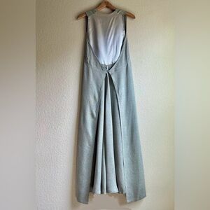 Vintage Ann Taylor for KENAR Structural Sleeveless Black Dot Maxi Dress, S